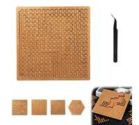 Fractal Tray Puzzles, Impossible Irregular Wooden Jigsaw with Frame, Mind Bending Reverse Thinking Challenge for Adults, Creative Hard Difficult Puzzles for Brain Training