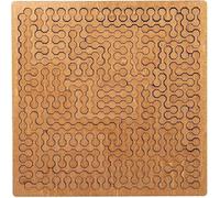 Fractal Tray Puzzles, Irregular Wooden Jigsaw, Reverse Thinking Challenge, Framed, Suitable for Brain Training Games(D)
