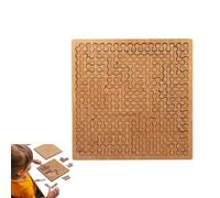 Fractal Tray Puzzles, Mind-Bending Brain Hard Irregular Wooden Jigsaw, 2026 New Portable Impossible Reverse Thinking Challenging Puzzle, Creative Teaser for Family Party, Gift & Travel(Chain)
