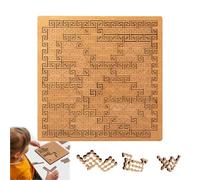 Fractal Tray Puzzles, Mind Bending Hard Difficult Wooden Jigsaw Puzzle, Reverse Thinking Challenging No Image Puzzle, Unique Irregular Shape Jigsaw With Frame For All Ages, Family Fun (Type C)