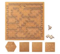 Fractal Tray Puzzles,Mind Bending Hard Difficult Wooden Jigsaw Puzzles for Adults,Reverse Thinking Challenging No Image Puzzle (Auspicious Clouds)