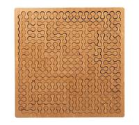 Fractal Tray Puzzles, Mind Bending Hard Difficult Wooden Jigsaw Puzzles for Adults Unique Irregular Creative Labyrinth Reverse Thinking Challenging No Image Puzzle (Square-Chain)