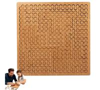 Fractal Tray Puzzles,Mind Bending Wooden Jigsaw Puzzle for Adults,Unique Irregular Creative Labyrinth,Suitable for Brain Training Games (D)