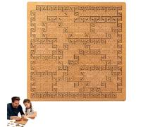 Fractal Tray Puzzles,Mind Bending Wooden Jigsaw Puzzle for Adults,Unique Irregular Creative Labyrinth,Suitable for Brain Training Games (B)