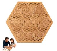 Fractal Tray Puzzles,Mind Bending Wooden Jigsaw Puzzle for Adults,Unique Irregular Creative Labyrinth,Suitable for Brain Training Games (A)