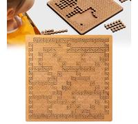 Fractal Tray Puzzles, Mind Bending Wooden Jigsaw Puzzle, Hard Difficult Wooden Jigsaw Puzzles for Adults, Portable Impossible Reverse Thinking Challenging No Image (1PC-1)