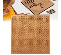 Fractal Tray Puzzles, Mind Bending Wooden Jigsaw Puzzle, Hard Difficult Wooden Jigsaw Puzzles for Adults, Portable Impossible Reverse Thinking Challenging No Image (1PC-3)