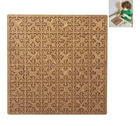 Fractal Tray Puzzles, Mind Bending Wooden Jigsaw Puzzle, Irregular No-Image Labyrinth, Hard Difficult Wooden Jigsaw Puzzle for Adults, Wooden Tray Puzzles, Reverse Thinking Challenging No Image