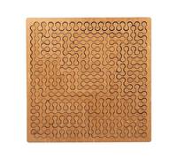 Fractal Tray Puzzles, Mind Bending Wooden Jigsaw Puzzle, Reverse Thinking Challenging Irregular Jigsaw with Frame, Unique Irregular Creative Labyrinth Impossible Difficult for Adults Reverse (B)