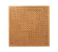 Fractal Tray Puzzles,Mind Bending Wooden Jigsaw Puzzle,Unique Irregular Creative Labyrinth Impossible Difficult for Adults Reverse Thinking Challenging Irregular Jigsaw with Frame (D)