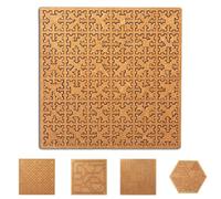 Fractal Tray Puzzles, Mind Bending Wooden Jigsaw Puzzle, Unique Irregular Creative Labyrinth Impossible Difficult - for Adults (#D)