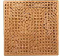Fractal Tray Puzzles - Mind Bending Wooden Jigsaw Puzzle, Unique Irregular Hard Difficult Jigsaw Puzzle for Adults, Reverse Thinking Challenging Irregular Jigsaw with Frame (A)