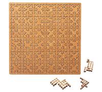 Fractal Tray Puzzles, Mind Bending Wooden Jigsaw Puzzles for Adults, Unique Irregular Creative Labyrinth Impossible Difficult, Reverse Thinking Challenging No Image Puzzle (B)