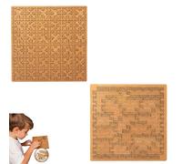 Fractal Tray Puzzles, Mind-Bending Wooden Jigsaw With Frame | Unique Irregular Labyrinth Puzzle For Adults | Creative Reverse-Thinking Challenge & Brain Teaser(Style E)