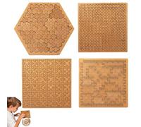 Fractal Tray Puzzles, Mind-Bending Wooden Jigsaw With Frame | Unique Irregular Labyrinth Puzzle For Adults | Creative Reverse-Thinking Challenge & Brain Teaser(Style H)