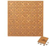 Fractal Tray Puzzles, Mind Bending Wooden Portable Travel Jigsaw Puzzle, Irregular Reverse Thinking Challenging No Image Puzzle, Difficult Hard Puzzles Board for Adults Family Party Gift