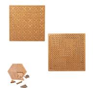 Fractal Tray Puzzles, Mind Bending Wooden Travel Jigsaw Puzzle, Portable Impossible Reverse Thinking Challenging No Image Puzzle, Advanced Logic Games (AB)