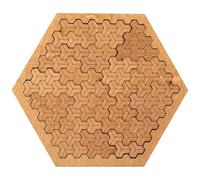 Fractal Tray Puzzles, Portable Fractal Puzzles for Adults, Puzzle Unique Irregular Creative Labyrinth with Frame, Challenging Brain Games for Family Party (A)