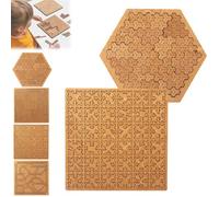 Fractal Tray Puzzles, Portable Hard Difficult Wooden Jigsaw Puzzles for Adults, Reverse Thinking Mind Bending Wooden Jigsaw Puzzle, Unique Irregular Creative Labyrinth, Advanced Logic Games(B+D)