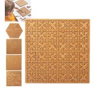 Fractal Tray Puzzles, Portable Hard Difficult Wooden Jigsaw Puzzles for Adults, Reverse Thinking Mind Bending Wooden Jigsaw Puzzle, Unique Irregular Creative Labyrinth, Advanced Logic Games(#B)