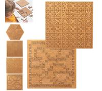 Fractal Tray Puzzles, Portable Hard Difficult Wooden Jigsaw Puzzles for Adults, Reverse Thinking Mind Bending Wooden Jigsaw Puzzle, Unique Irregular Creative Labyrinth, Advanced Logic Games(A+B)