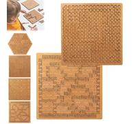 Fractal Tray Puzzles, Portable Hard Difficult Wooden Jigsaw Puzzles for Adults, Reverse Thinking Mind Bending Wooden Jigsaw Puzzle, Unique Irregular Creative Labyrinth, Advanced Logic Games(A+C)