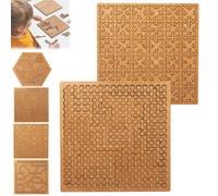 Fractal Tray Puzzles, Portable Hard Difficult Wooden Jigsaw Puzzles for Adults, Reverse Thinking Mind Bending Wooden Jigsaw Puzzle, Unique Irregular Creative Labyrinth, Advanced Logic Games(B+C)