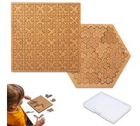 Fractal Tray Puzzles, Reverse Thinking Challenging Irregular Jigsaw, Mind Bending Wooden Jigsaw Puzzle, Cultivate Problem-Solving and Concentration Skills, Board Games for Teens & Adults (A6)