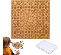 Fractal Tray Puzzles, Reverse Thinking Challenging Irregular Jigsaw, Mind Bending Wooden Jigsaw Puzzle, Cultivate Problem-Solving and Concentration Skills, Board Games for Teens & Adults (A1)