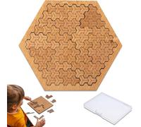 Fractal Tray Puzzles, Reverse Thinking Challenging Irregular Jigsaw, Mind Bending Wooden Jigsaw Puzzle, Cultivate Problem-Solving and Concentration Skills, Board Games for Teens & Adults (A3)