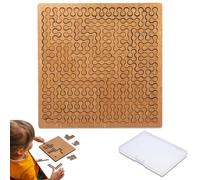 Fractal Tray Puzzles, Reverse Thinking Challenging Irregular Jigsaw, Mind Bending Wooden Jigsaw Puzzle, Cultivate Problem-Solving and Concentration Skills, Board Games for Teens & Adults (A2)