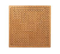 Fractal Tray Puzzles, Unique Mind Bending Wooden Jigsaw Puzzle with Frame, Irregular Creative Labyrinth Impossible Difficult for Adults Thinking Challenging D