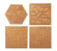 Fractal Tray Wooden Puzzle - Mind-Bending Reverse Thinking Challenge with Irregular Pieces & Frame, Advanced No-Image Jigsaw for Adults Seeking Difficult Brain Teasers