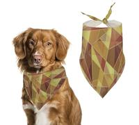 Fractal Triangle Geometric Fragments Cute Dog Bandana Triangle Adjustable Washable Cat Scarf Pet Accessories