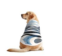 Fractal Wave Future City Dog Shirt Vest Dog Clothes- Breathable Cooling for Big Dogs, Sun Protection Comfort Wear for Golden Retriever, Husky, Alaska Outdoor Activities 5X-Large