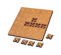 Fractals Tray Puzzles, Wooden Impossible Jigsaw Puzzle for Kids Adults, Mind Bending Fractional Tray Jigsaw Puzzles with Frame, 2026 Reverse Thinking Puzzle Brain Teaser, for Party Supplies