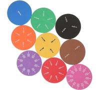 Fraction Circles Math Manipulatives, 9pcs EVA Foam Set for Primary School Students, Classroom & Home Learning Supply