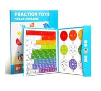 Fraction Discs Demonstrator Fractions Manipulative Math Learning Puzzle Game Teaching Aid for Student Fraction Manipulatives for