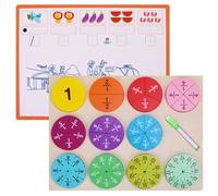 Fraction Learning Block Multiple Color Circles Educational Toy For Kids To Study Fractions Easily Math Educational Toy For Kids
