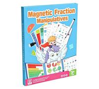 Fraction Magnet Study Book: Math Educational Kit, Practical Number Learning Set, Visual Shape Calculation Tool, Portable School Teaching Aid