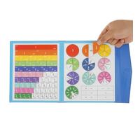 Fraction Magnets - Math Learning Toy Set Hands On Educational Tool | Interactive Manipulatives for Kids Ages 4 and Up, Classroom Math Aid for Elementary Students, Fun Home Study Resource for Boys Girl