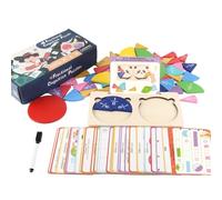 Fraction Manipulatives Math Materials,Math Manipulatives Math Toys | Teaching Tools Unit Fraction, Educational Toys Wooden Fraction Manipulatives for Preschool Elementary School