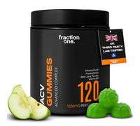 Fraction One Apple Cider Vinegar Gummies - 1200mg per Serving with Pomegranate, Beet Juice & Vitamin B12. Advanced Vegan ACV Complex to Support Metabolism & Energy. 120 Gummies, 60-Day Supply