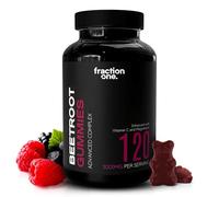 Fraction One Beetroot Gummies - 120 Gummies - 3000 mg per Serving, 5:1 Extract - Enhanced with Vitamin C and Magnesium - Supports Blood Pressure, Vegan, Nitric Oxide Supplement - 60 Days Supply
