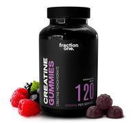 Fraction One Creatine Monohydrate 120 Gummies - 5000mg with BCAA’s per Serving, Pre-Workout Support, Muscle Recovery, Gym Supplement for Men/Women - 40 Days Supply - UK 3rd Party Tested, Lab Verified