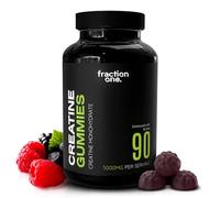 Fraction One Creatine Monohydrate 90 Gummies - 5000mg with BCAA's per Serving, Muscle Recovery, Pre-Workout Support, Gym Supplement for Men/Women - 30 Days Supply - UK 3rd Party Tested, Lab Verified