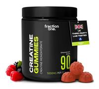 Fraction One Creatine Monohydrate 90 Gummies - Lab Verified, UK 3rd Party Tested, 30 Days Supply - 5000mg with BCAA’s per Serving, Pre-Workout Support, Muscle Recovery, Gym Supplement for Men/Women