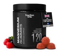 Fraction One Magnesium Gummies 120 Count - Magnesium Citrate 400mg + Magnesium Malate 200mg + 210mg Elemental Magnesium - Mixed Berry Flavour - 60 Servings Magnesium Supplement Gummies