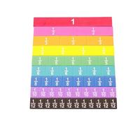 Fraction Teaching Cards Set - Durable EVA Strips with Clear Color Coding Practical Tool for Learning Mathematics that Improves Understanding and Development