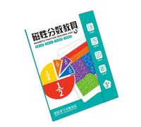 Fraction Tiles & Fraction Circles Learning Puzzle Game Set for Preschool Math Manipulatives Educational Tool Math Fractions for Kids